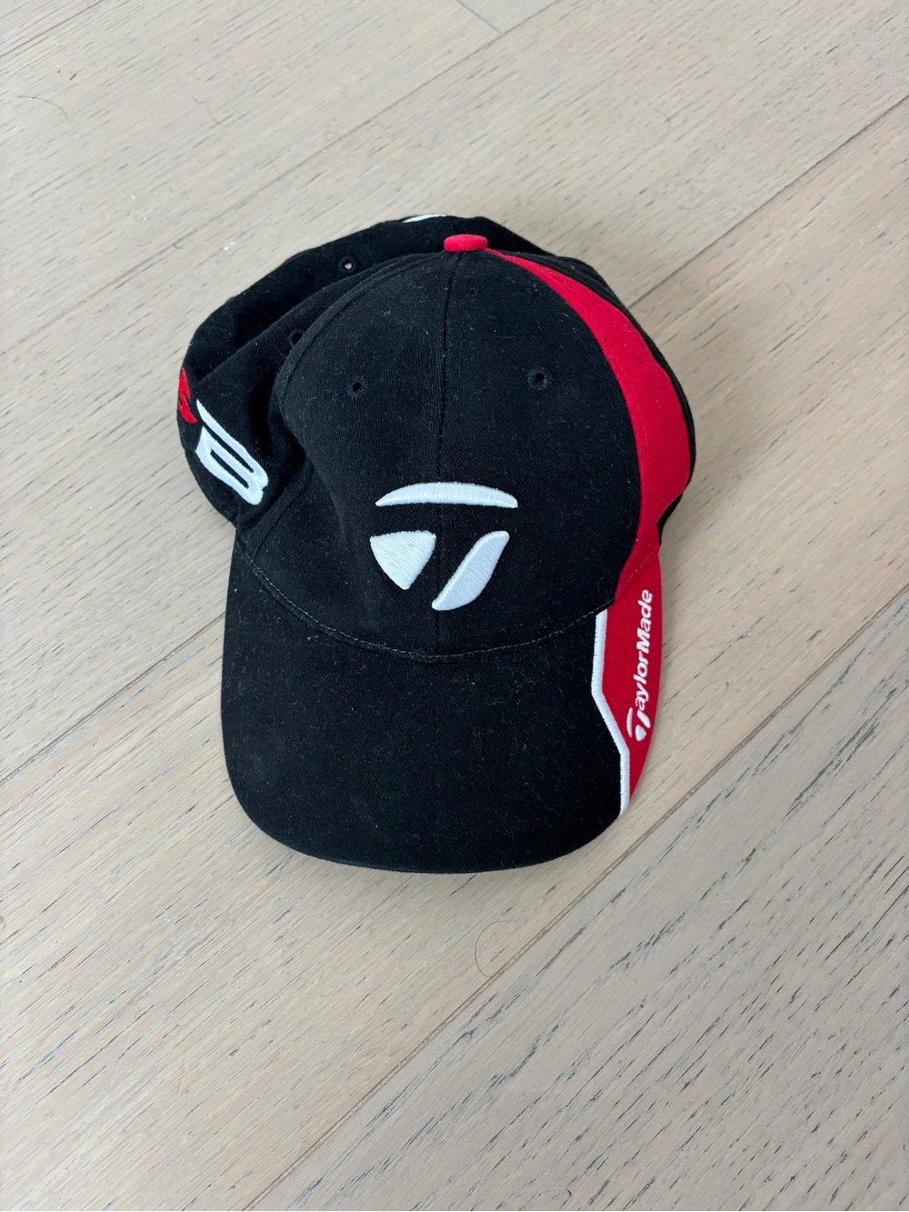 TaylorMade Black and Red Performance Golf Cap